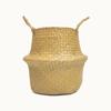 Storage Baskets Straw Wicker Rattan Hanging Flowerpot Seagrass Folding Laundry Clthoes Baskets Garden Plant Basket Home Decor