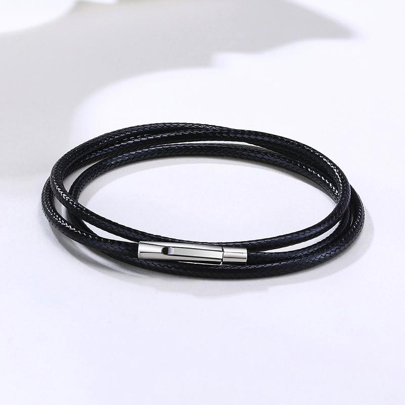Herren Lederhalsketten, Urban Survival Ausrüstung Typen Lederhalsbänder Schwarz Braun Geflochtene Choker, Stadt Leder Stil Schmuck Geschenke