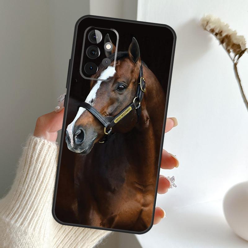 Animal Steed Horse Case For Samsung Galaxy A34 A54 A14 A15 A35 A55 A16 A26 A36 A56 A52 A12 A32 A13 A33 A53 A17