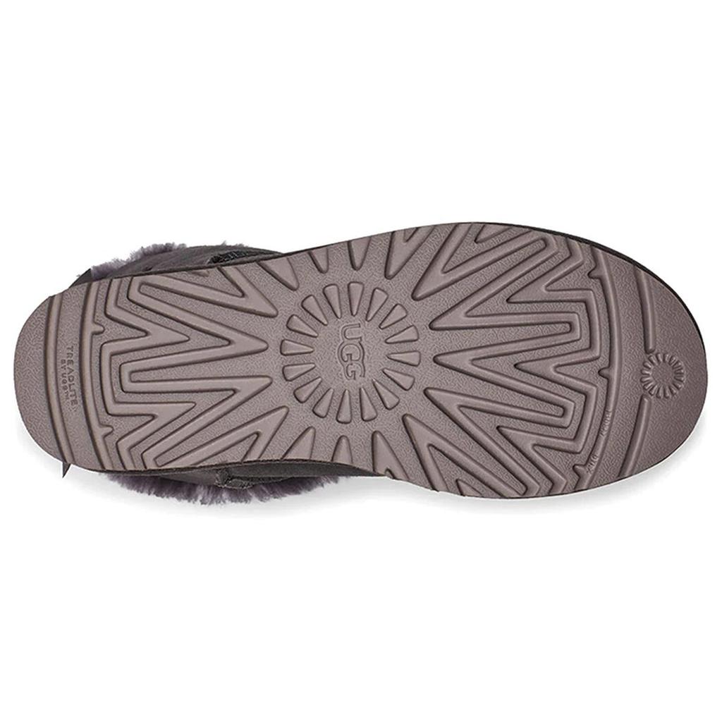 (WMNS) UGG Mini Bailey Bow II Shimmer Fleece Lined Purple Women's 1112533-NHT