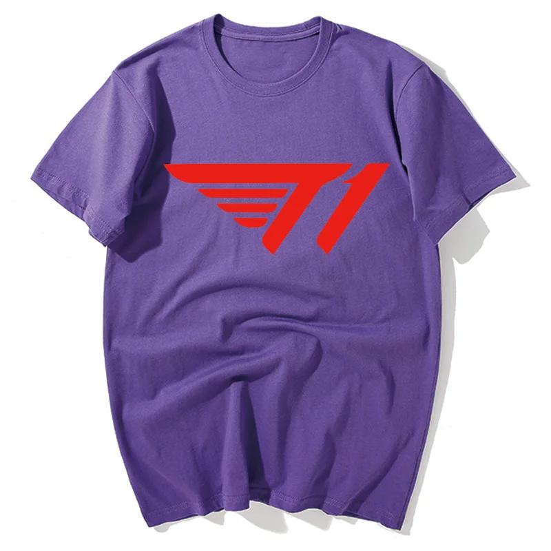Alliance Game SKT T1 Team Uniform Faker Neues Herren- und Damen Skt1 Peripherie Kurzärmeliges Lockeres Baumwoll-T-Shirt Grafik-T-Shirts
