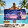 Custom Text Beach Towel, Soft Absorbent Swimming Multi-use TowelFrieren Beyond Journey's End