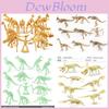 Realistic Dinosaur Skeleton Model Set With 12 Pieces For Educational Play And Display