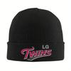 LG-Twins Seoul Baseball KBO Script Logo Knitted Hat Beanie Autumn Winter Hat Warm Street Caps Men Women