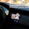 ADR. Cute Pig Car Air Fresheners Vent Clip, Spinning Fan Aroma Diffuser, Gift For Women (Pig)