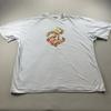 Camiseta Rocawear Vintage Hombre 3XL Llamas Grises Logo Hip Hop Rap Manga Corta y2k