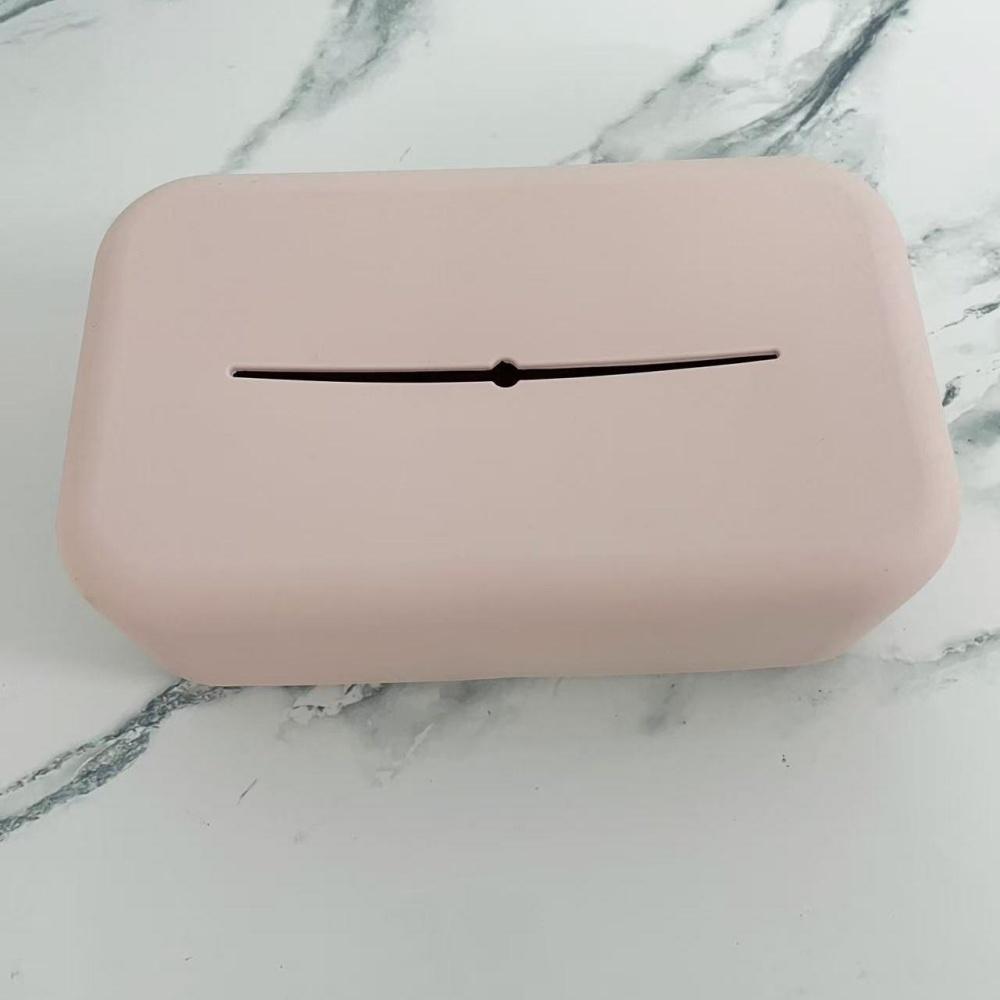 Soft Waterproof Silicone Tissue Box Reusable Wet Wipe Boxes Light Luxury Tissue Box Cover Holder Bathroom Kitchen Paper Holder