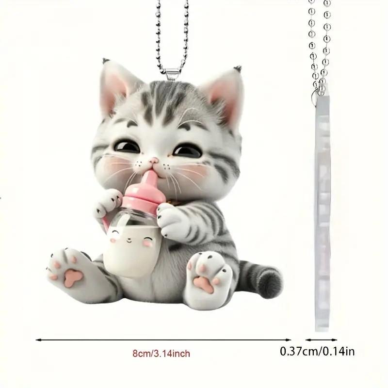 Charming Cat Acrylic Car Decoration For Delightful And Unique Accessories Automotive