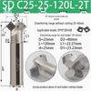 45° CNC Insertable Inner/Outer Chamfer Tool with Up/Down Back-Reaming Holder