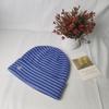 Original niche designer's star-striped retro knitted hat for children's autumn and winter versatile face-showing small pullover hat