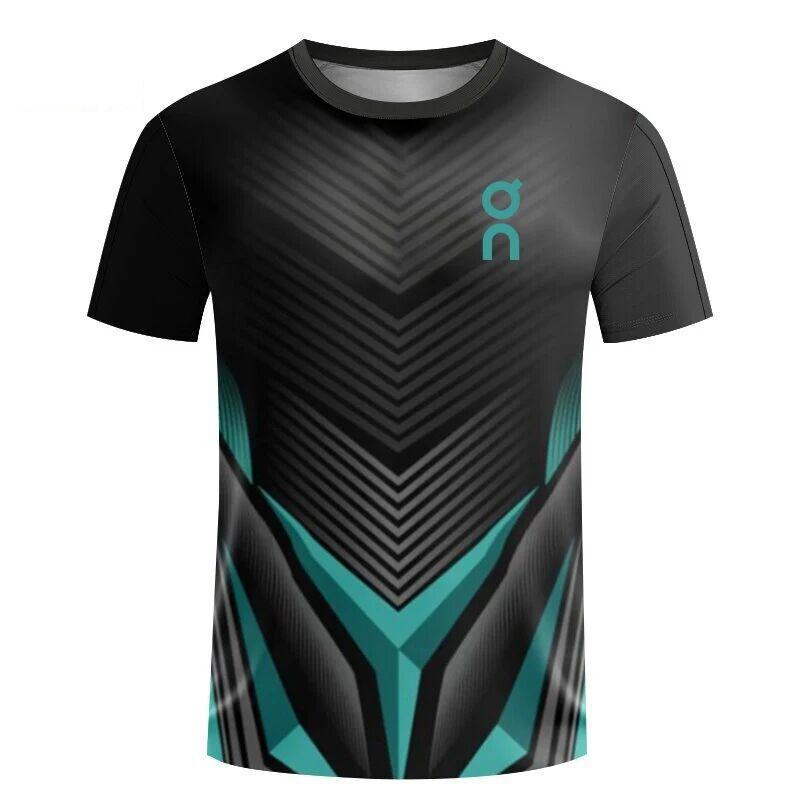 BOLIV MODA Heren 3D Geprint T-shirt Buiten Fitness Ademend Sneldrogend Sport Korte Mouw Ronde Hals Pullover Casual Top 6XL