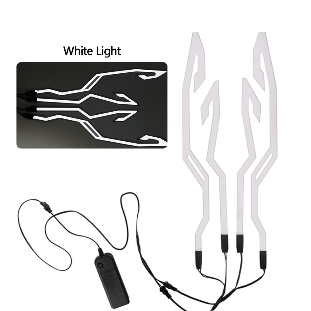 

НОВЫЙ водонепроницаемый светодиодный фонарь холодного света 4-в-1 для мотоциклетного шлема, электролюминесцентная наклейка, сигнальные огни, аксессуары для ночной езды на мотоцикле