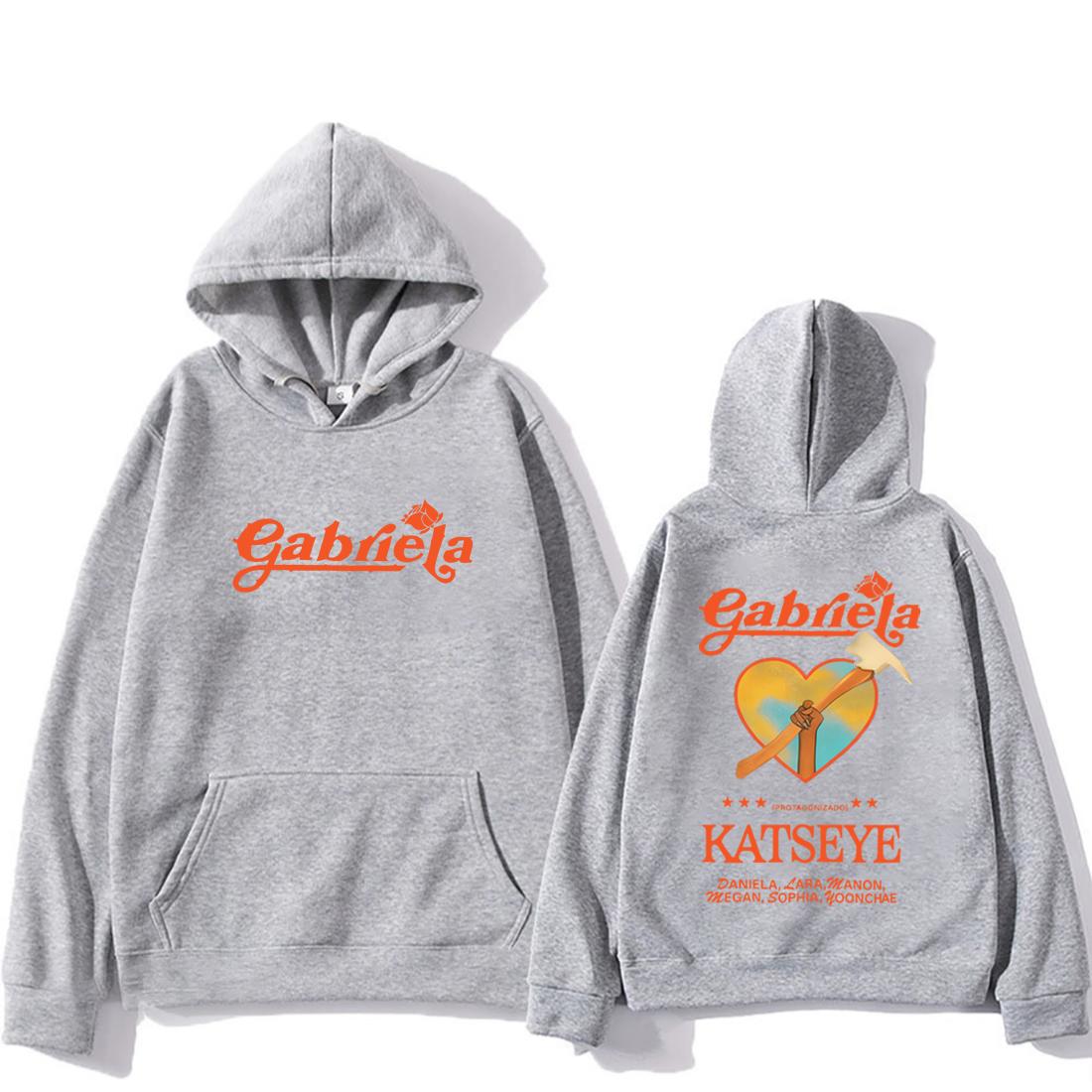 

Katseye Gabriela fashion Graphics Hoodie Men Women 2025 clothes Hip Hop streetwear Fleece Long sleeve vintage Hooded sweatshirts S