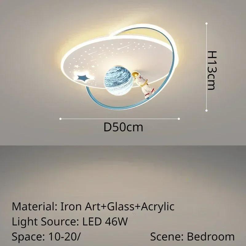 Modern LED Ceiling Light Children's Room Ceiling Light Astronaut Planet Home Decoration Girls and Boys Bedroom Lighting Fixtures