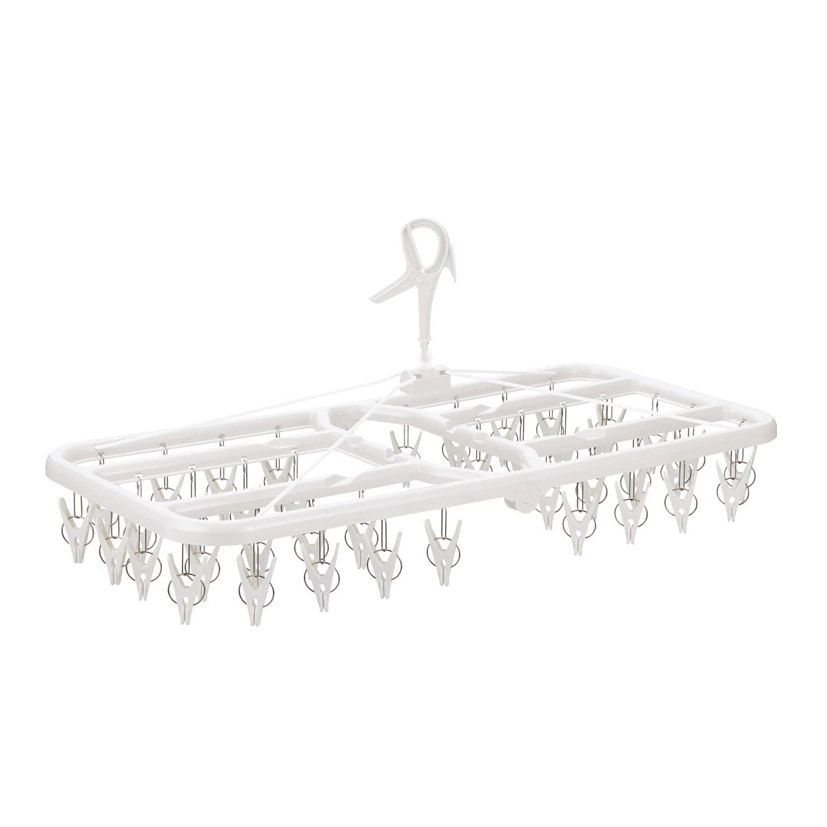 

Nishida Washing Corner Pla 40 S with 40 74 x 35 x 33 cm Quick-Removal Hanger, SP, Clothespins, 222004, White, белый