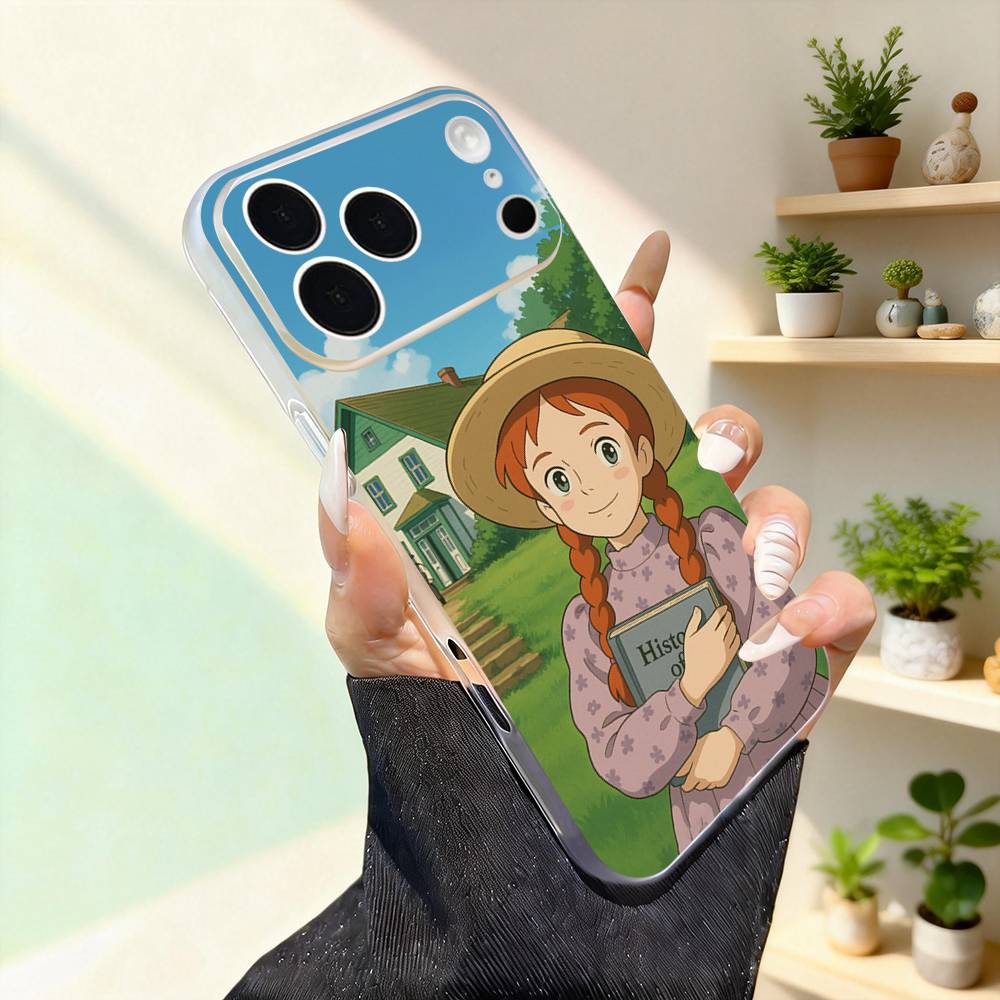 

A-Anne of Green Gables Cute Phone Case For iPhone 17,16,15,14,13,12,11,Pro,Max,Plus,Mini,SE4,E Magnetic For Magsafe Wireless iPhone16promax