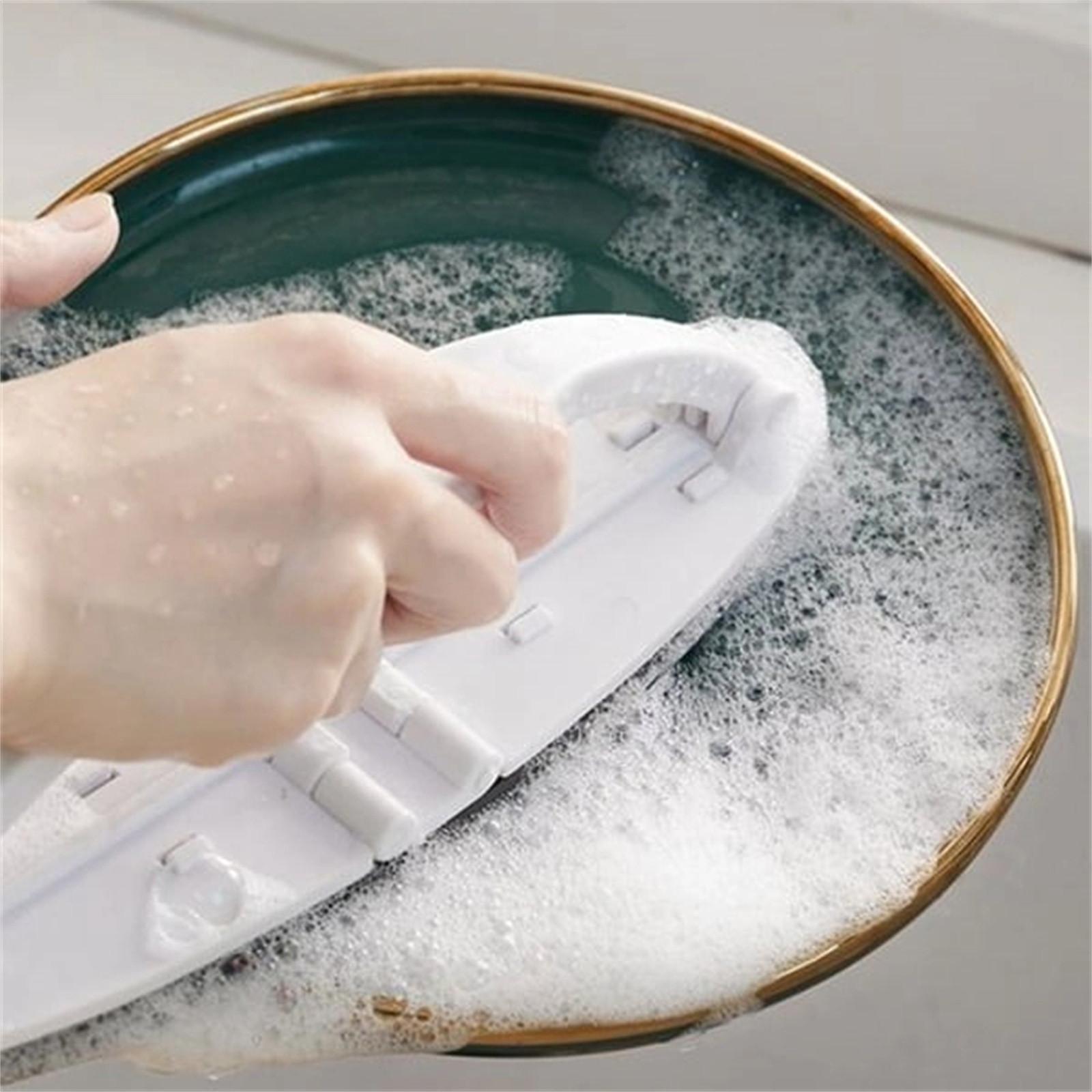 

(Никита) Щетка для чистки кухни, губка, щетка для чистки, пластиковый очиститель для ванны, прочный кухонный инструмент для ванной комнаты, очиститель для керамической плитки