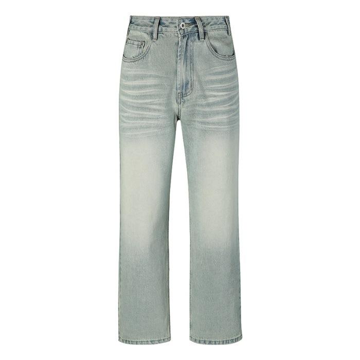 

Новые американские джинсы прямого кроя светло-голубой стирки 3XL синий