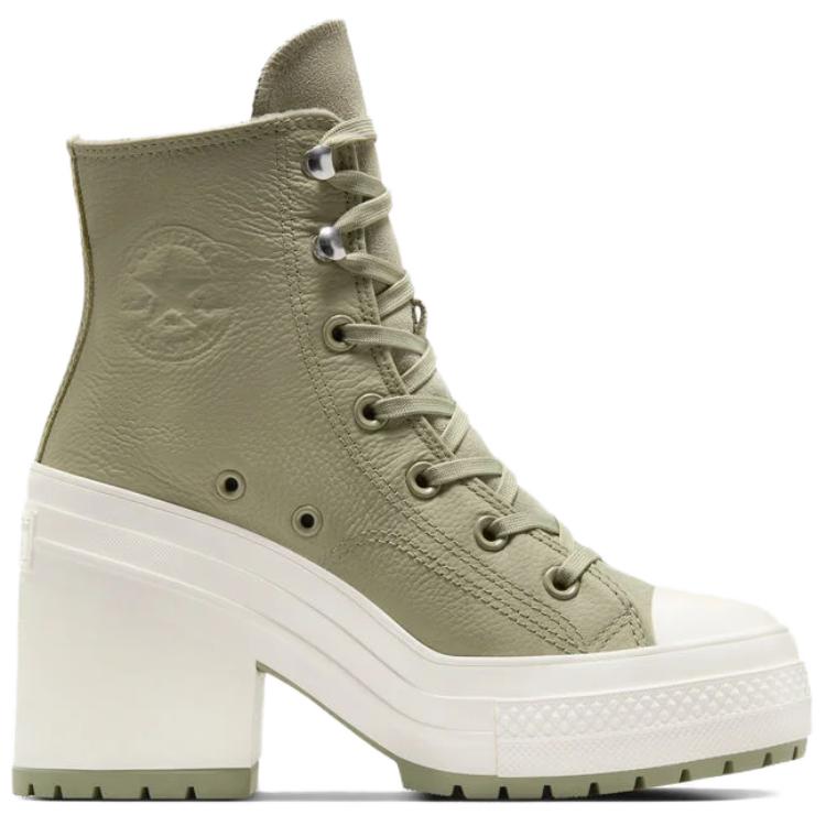 Converse Chuck 70 De Luxe Heel Platform High Water Repellent - Light Field Surplus Men Sneakers Green Egret A10378C