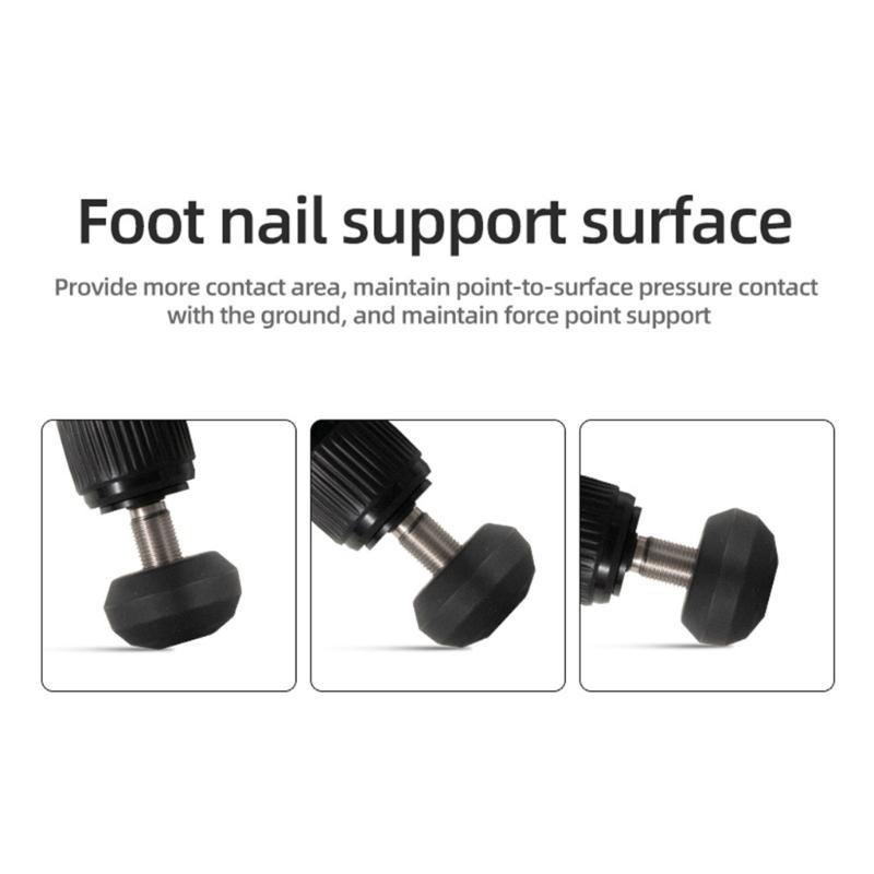 3/8 Thread Double Use Tripod Feet Spikes for DSLR Camera Monopod Nonslip Foot Pad with Wrench for Live Streaming