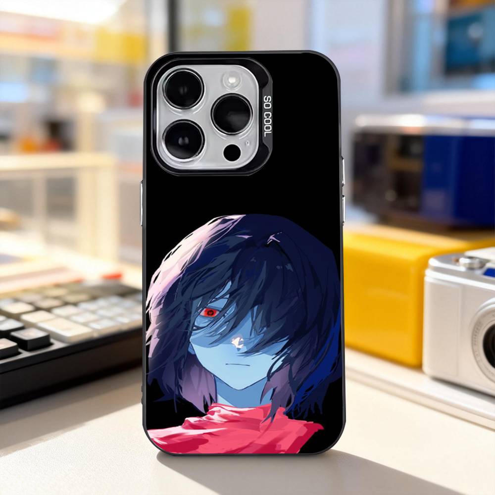 D-Deltarune Kris Spiel Coole Handyhülle Für iPhone 17,16,15,14,13,12,11,Pro,XS,Max,Plus,Mini,SE4,E IMD Mattschwarz