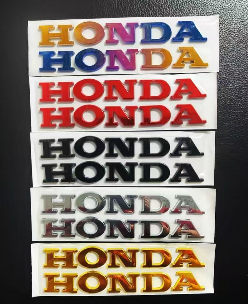 3D Honda Logo Sticker Letter Label for Motorcycle Sticker Logo Waterproof Stickers for Pcx160 Nss350 Pcx125 Cbr650r Fuel Tank