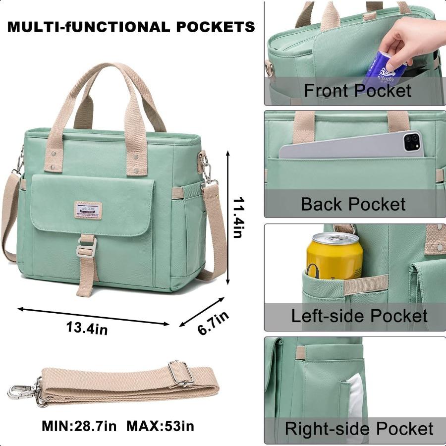 Weitars Insulated Lunch Bag for Men WomenLeak Proof Lunch Box for Work Large Lunch Tote Bag With Removable Shoulder Strap with United States 57754₽