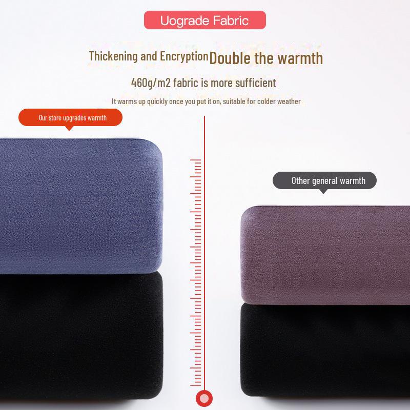 Men's Thick Fleece Lambskin Sleeveless Vest - Large Size Winter Bottoming Shirt