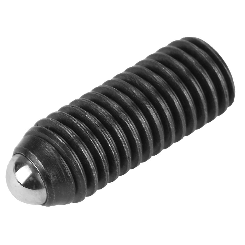 10pcs M10 Screw Thread Hex Socket Carbon Steel Ball Spring Plungers Set (M10*30)