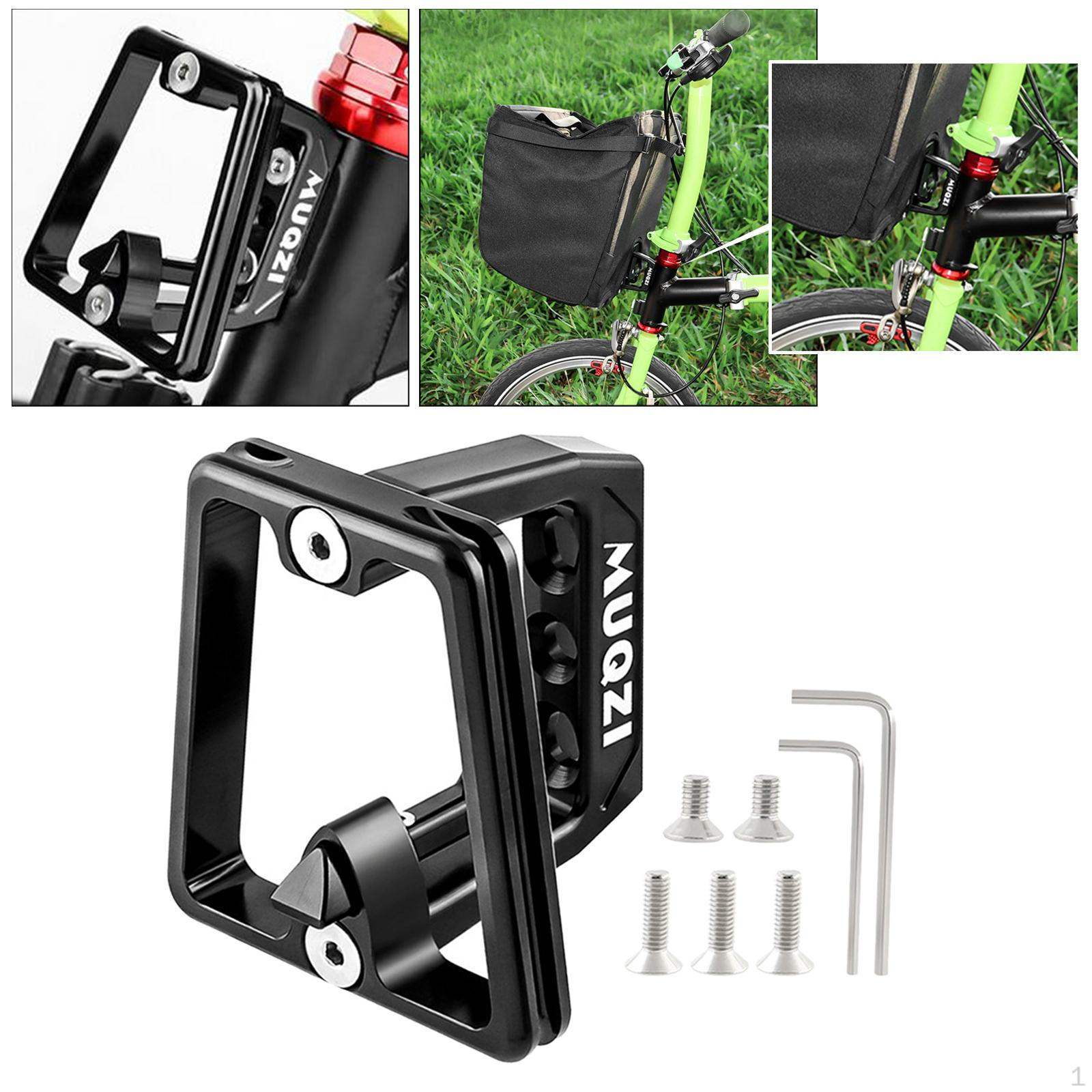 Легкий складной велосипедный держатель Блок-адаптер Алюминиевый сплав Велосипедное крепление Аксессуары Black