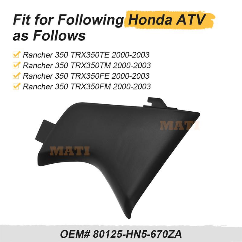 M MATI Right Side Pull Start Cover For Honda Rancher 350 TRX350TE TRX350TM TRX350FE TRX350FM 2000-2003 80125-HN5-670ZA