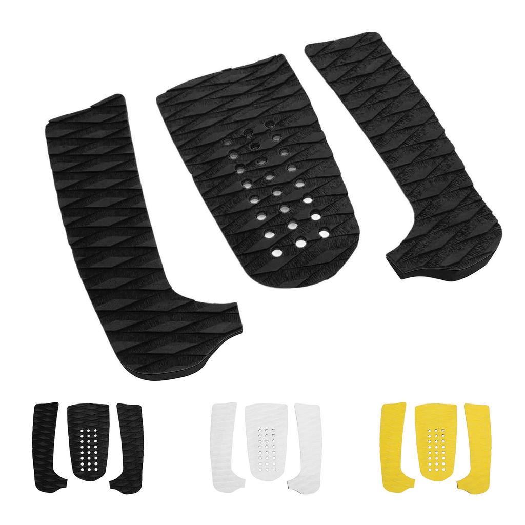 3PCS Surfboard Deck Traction Pads Anti Slip Front EVA Grip Pads for Paddleboard Longboard Shortboard