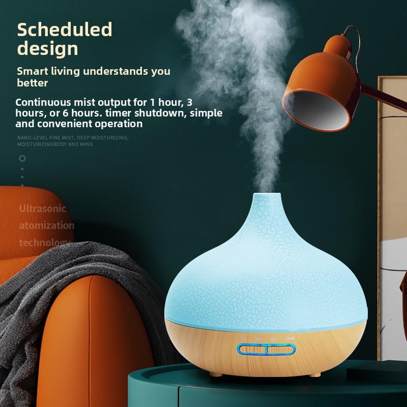 Home Aromatherapy Machine Night Light Humidifier Onion Wood Grain Aromatherapy Machine Essential Oil Aromatherapy Machine Automatic Fragrance Diffuser