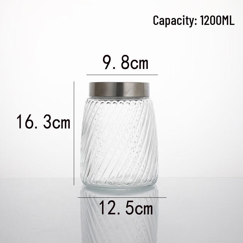 ZISIZ Large Glass Storage Jars Set