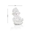 Silver Plated White Ganesha for Car Dashboard Home Decor Gifting Diwali Birthday Festivals 3.5 X 2 Inches