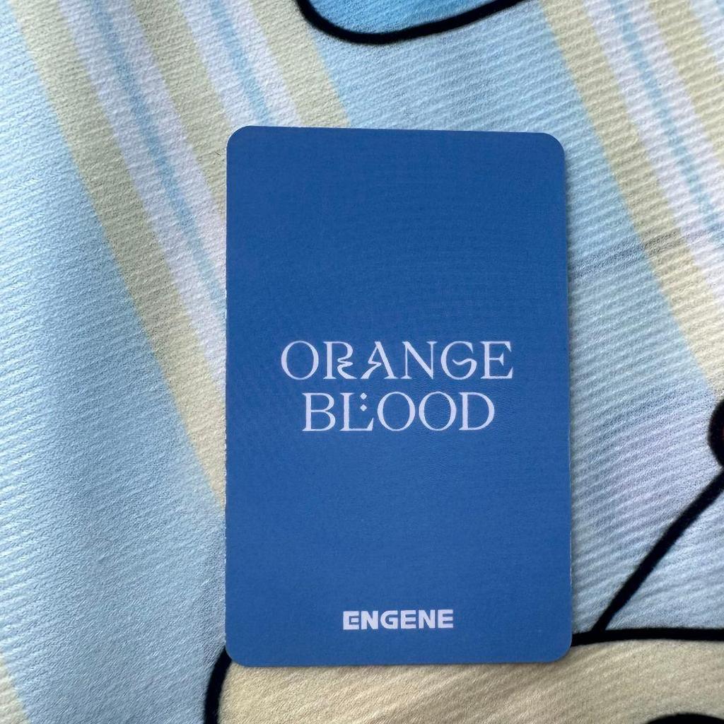 [USED] Sunghoon ENHYPEN Public Broadcast Sanok ORANGE BLOOD Trading Card