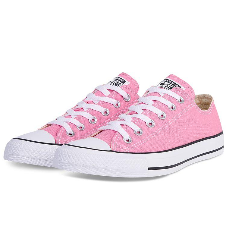 Converse Chuck Taylor All Star Abrasion Resistant Low Top Canvas Shoes Unisex Pink White M9007C