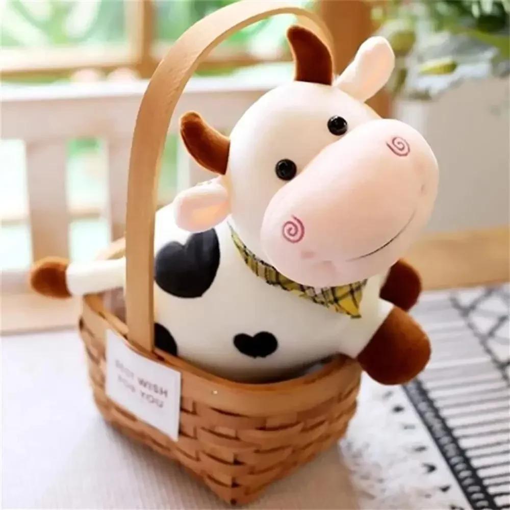 Love Little Cow Doll Cute Plush Toy Doll Cloth Doll Male and Female Couple Gift, Great Holiday Gift for Children and Students Ho