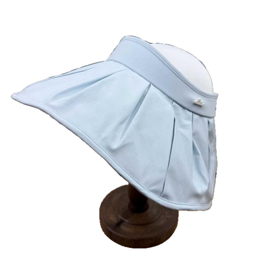 Big Eaves Shell Empty Top Sunscreen Hat Women's UV Protection Can Tie Ponytail Summer Sunshade Sun Hat