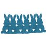 6 Pcs Easter Bunny Money Holder Thick Soft Felt Adorable Bunny Shaped Cash Clip Festival Decoration Dark Blue