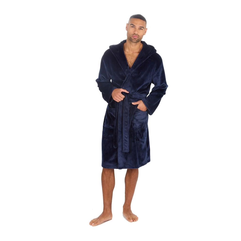 Pierre Roche Rochie cu glugă la atingere moale pentru bărbați