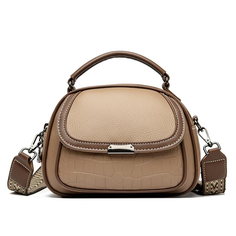 Luxury Design Double Zipper Handbags High Quality PU Leather Crossbody Shoulder Bags For Women Ladies Solid Color Messenger Bags