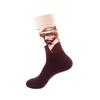 Moyu Trendige Baumwollsocken in Wadenhöhe mit Aufdruck für Damen und Herren – Herbst/Winter Kollektion
