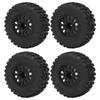 4 Pcs 1/10 RC Wheels 110mm Diameter 45mm Width 12mm Connector Rubber Plastic RC Short Course Trucks 