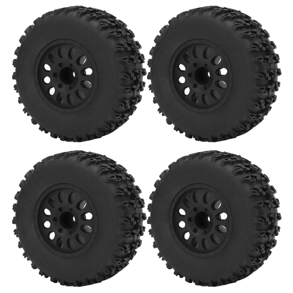 4 Pcs 1/10 RC Wheels 110mm Diameter 45mm Width 12mm Connector Rubber Plastic RC Short Course Trucks 