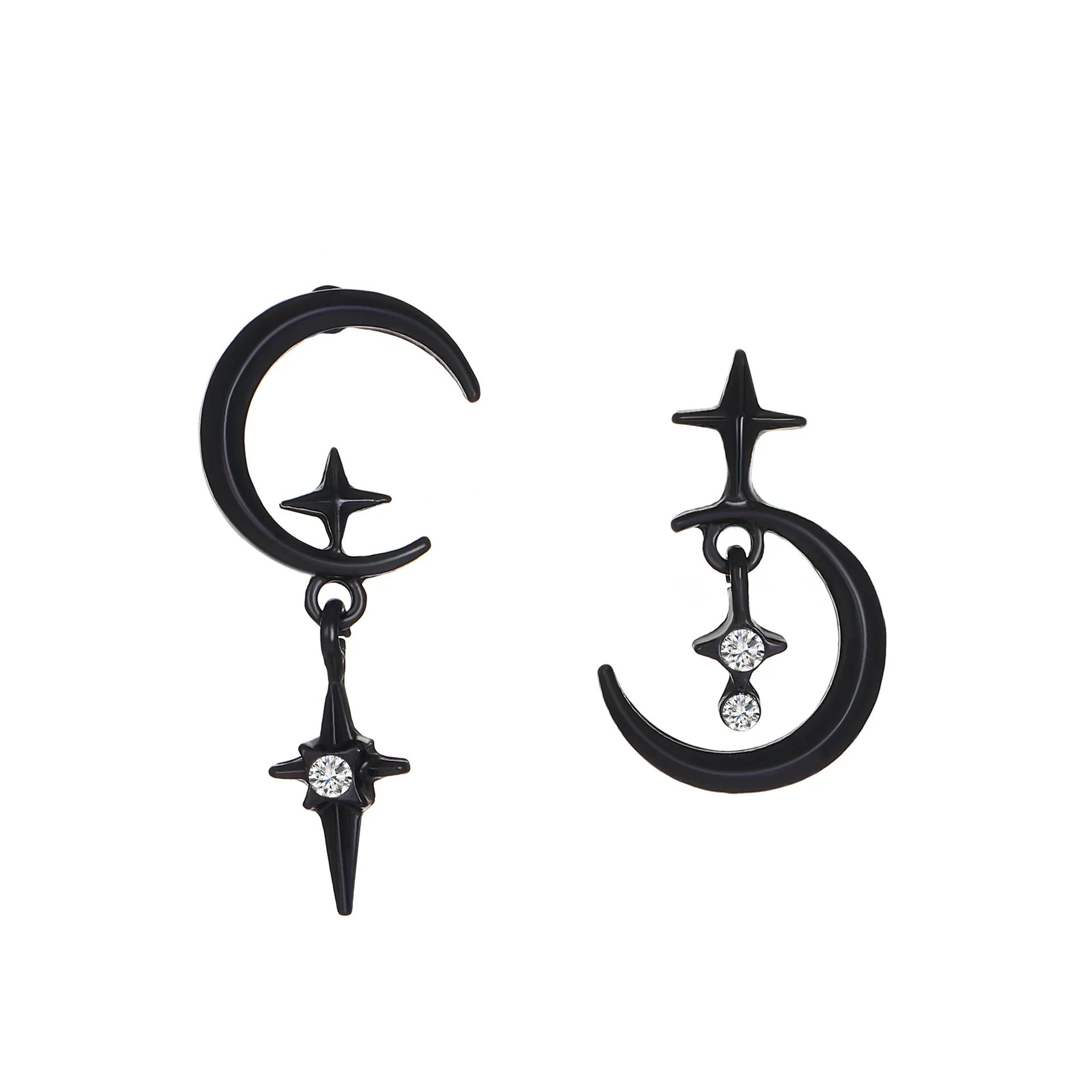 

Y2k Aesthetic Ghost Style Piercing Dangle Earrings for Women Gothic Sweet Punk Black Color Fashion Jewelry