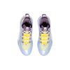 Li Ning Badfive 2 Low Rebound Cushioning Slip Resistant Abrasion Resistant Low top Basketball Shoes Men's Blue Purple ABFS003-2