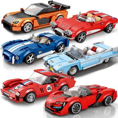 Car Series Building Blocks Sports Racing Speed Car Model Bricks Adult Desktop Display DIY Educational Toys For Kids Holiday Gift