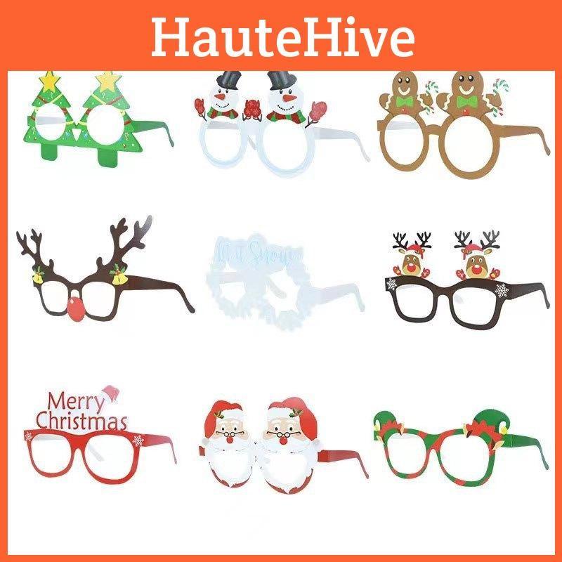 Merry Christmas Kids 3d Paper Glasses For Party Photo And Seasonal Decor Event