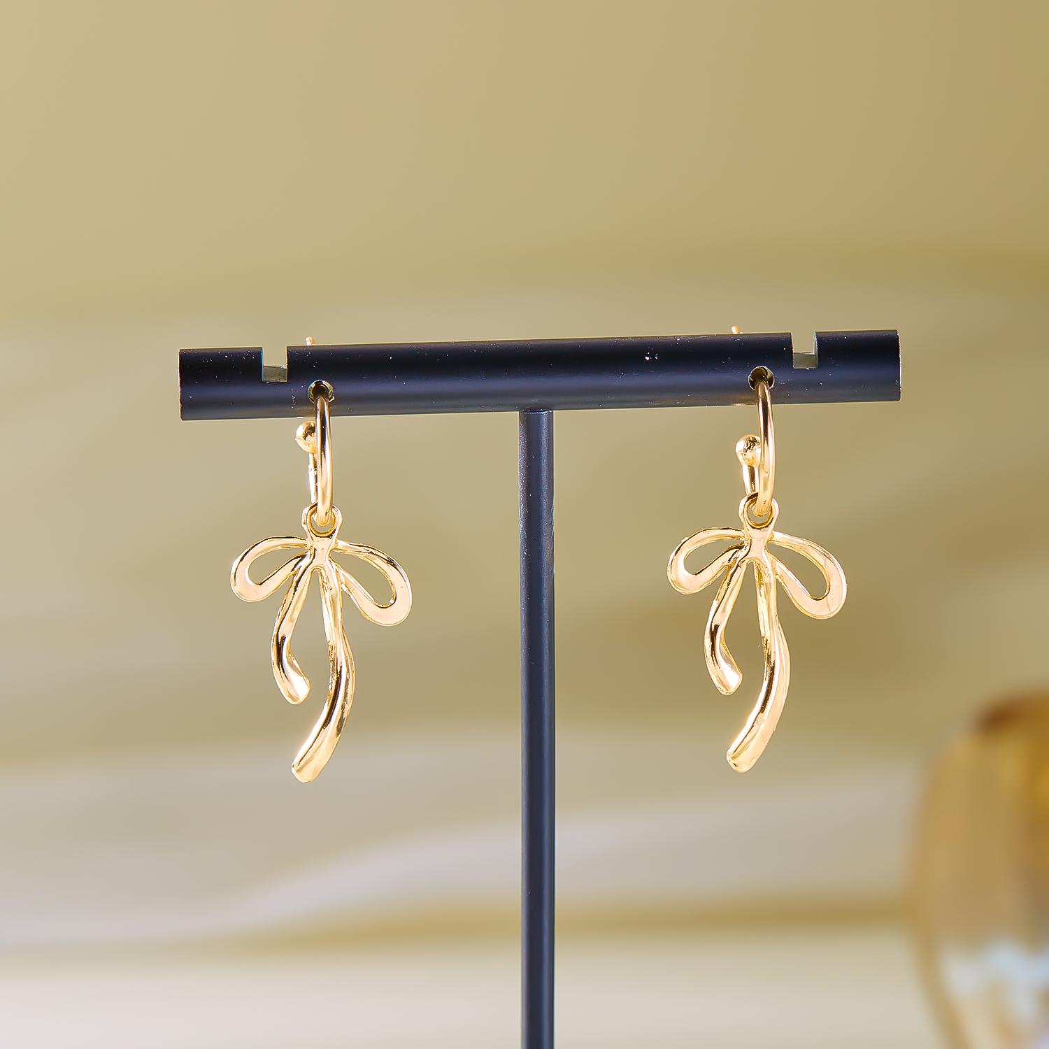 

Fashion Bows Pendant Earrings Popular Jewelry Gifts Ladies Elegant Accessories Jewelry New Patterns